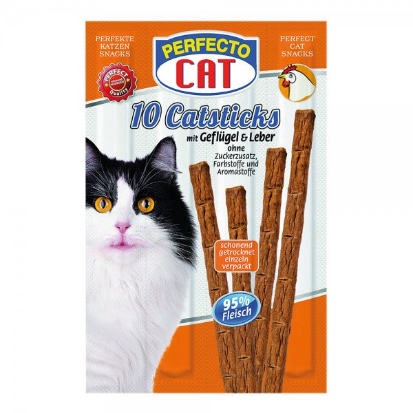 Perfecto Cat Katzensticks Geflügel und Leber, 10 Stück
