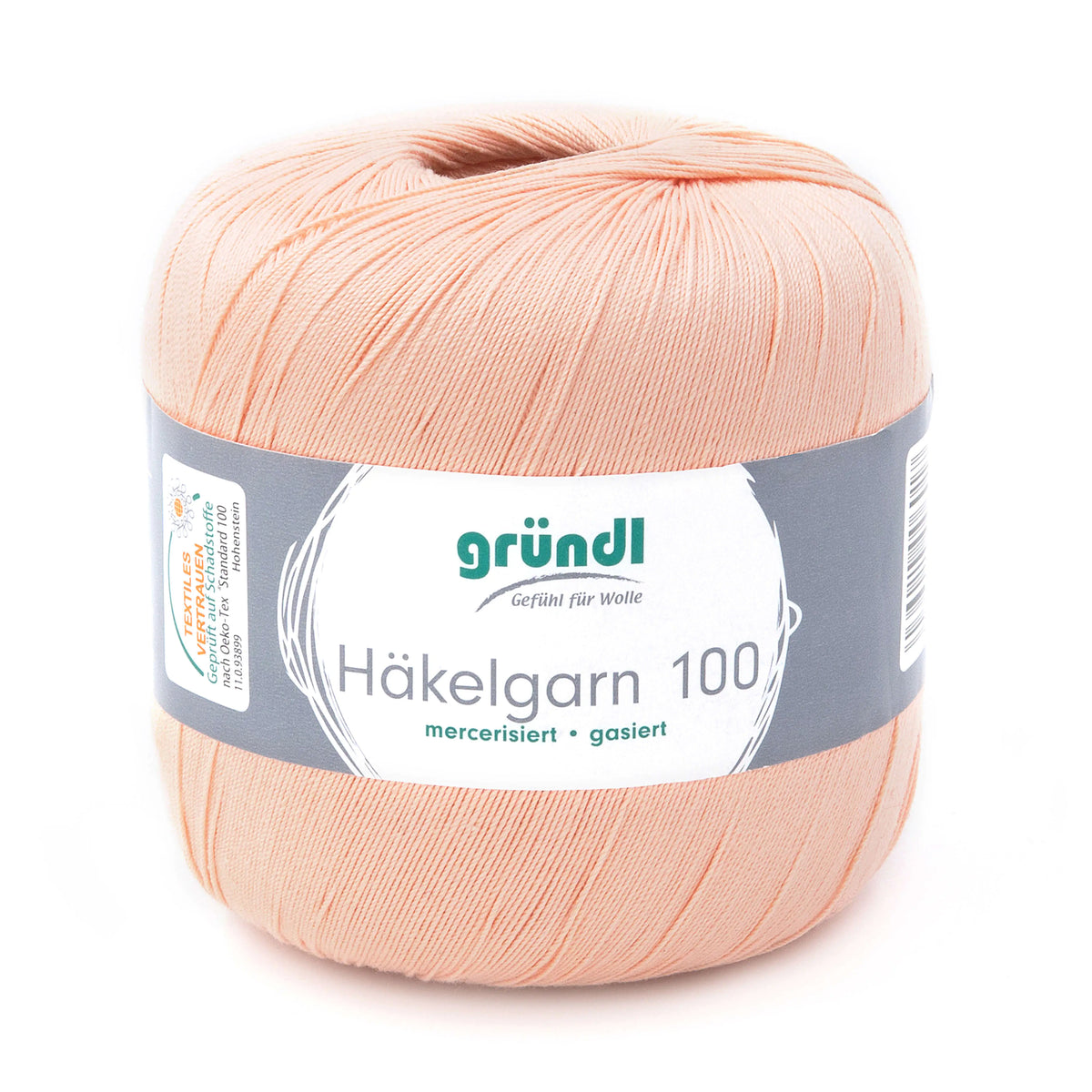 Gründl Häkelgarn 100 g, helles Lachs, Farbnummer 112