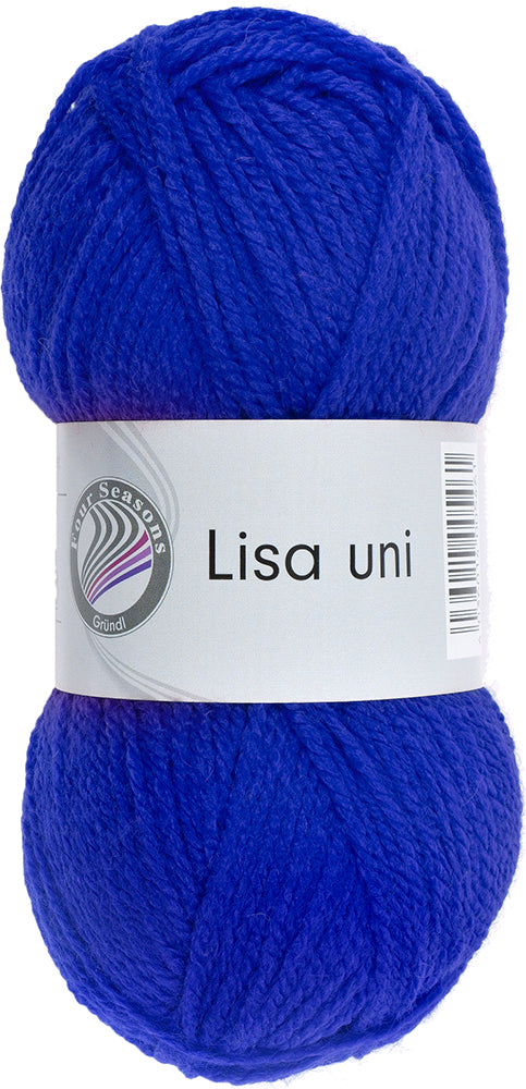 Gründl Lisa Premium uni Strickgarn 50 g royalblau