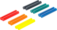 BGS DIY Heißklebe-Patronen, bunt, Ø 7,5 mm × 50 mm, 12-teilig