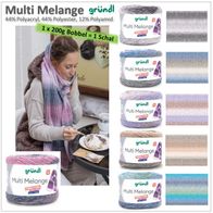 Gründl Multi Melange – 1 Knäuel = 1 Schal, Braun-Grau