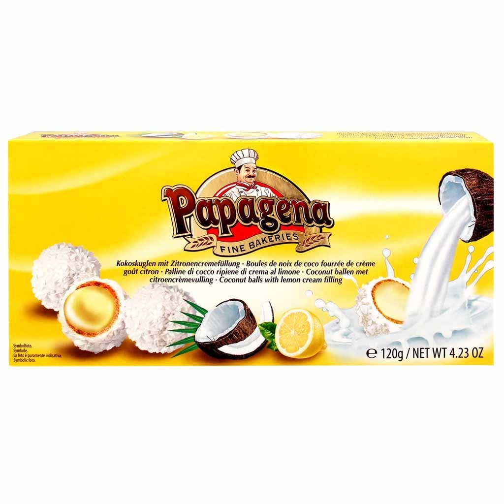 Papagena Kokoskugeln mit Zitronencremefüllung 120 g