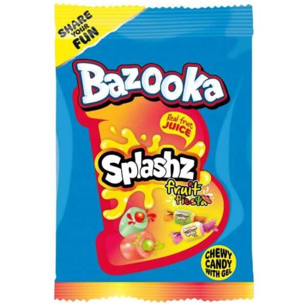 Bazooka Splashz Fruity 120 g