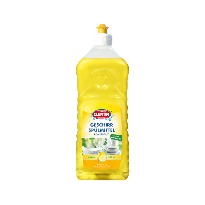 CLENTIN Geschirrspülmittel Zitrone 500 ml