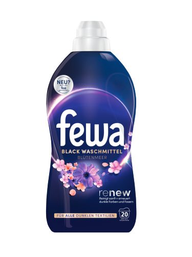 Fewa Renew Black Waschmittel Blütenmeer 20 Waschladungen, 1 l