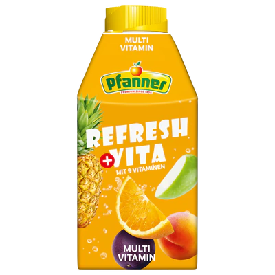 Pfanner Refresh Vita Multivitamin 10 % Mehrfruchtgetränk 0,5 l