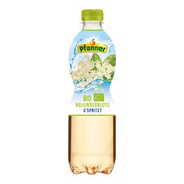 Pfanner Bio Holunderblüte gespritzt 500 ml – 12er Vorteilspack