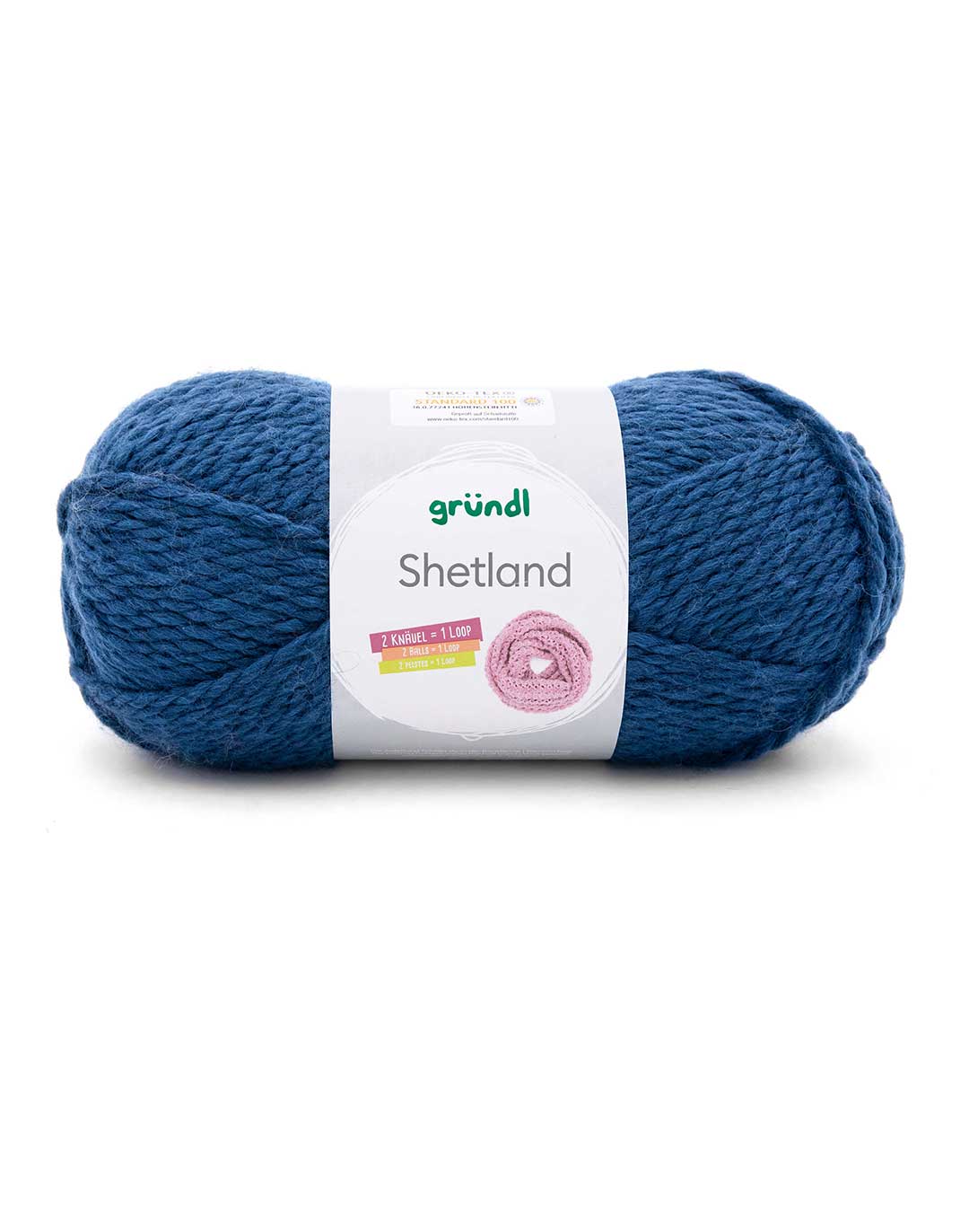 Gründl Wolle Shetland 100 g blau