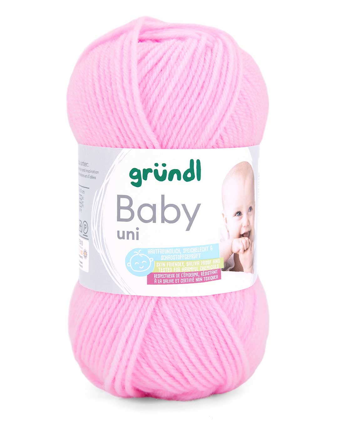 Gründl Babywolle uni 07 Rosa, 50 g