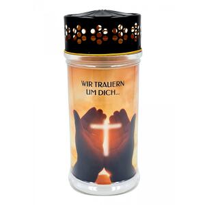 LED-Grablicht Carinthia M, 75 Tage, „Wir trauern um Dich“