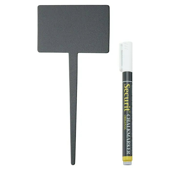Securit Deko-Einsteckschilder TAG „RECTANGLE“, 5 Stück inklusive Kreidemarker