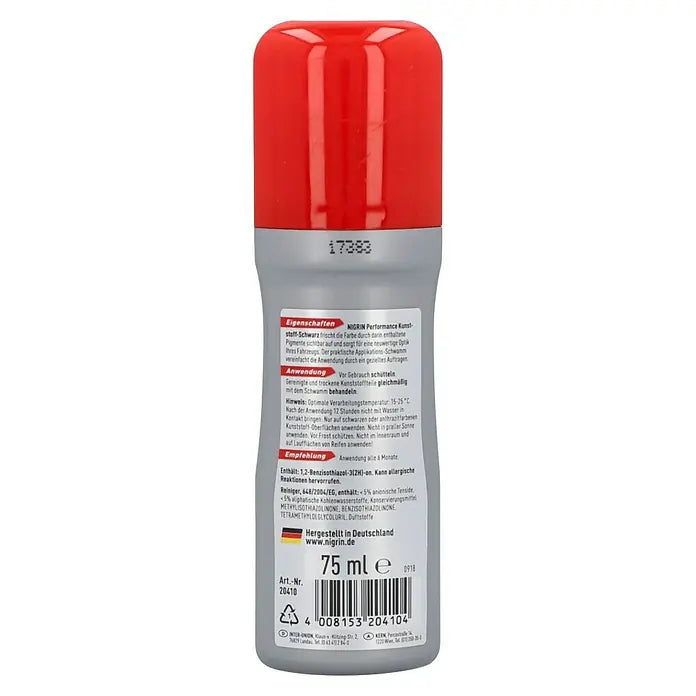 NIGRIN Performance Kunststoff-Schwarz 75 ml