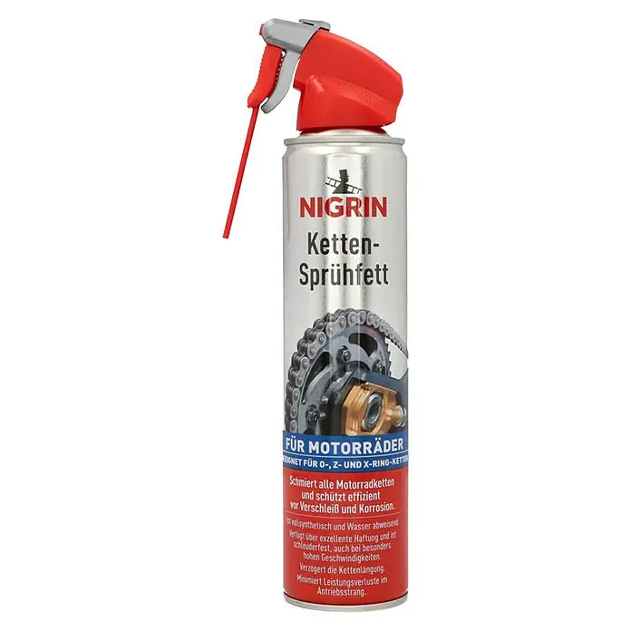 NIGRIN Ketten-Sprühfett für Motorräder 400 ml