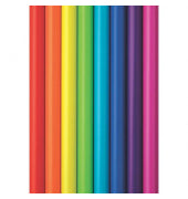 ZÖWIE Geschenkpapierrolle Präsenta uni, einfarbig, 70 cm × 2 m, 8 Farben sortiert