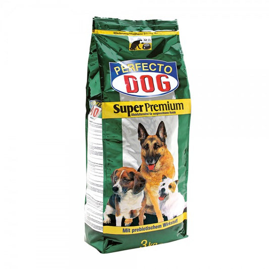 Perfecto Dog Adult – Alleinfuttermittel mit Inulin, reich an Geflügel, 3 kg