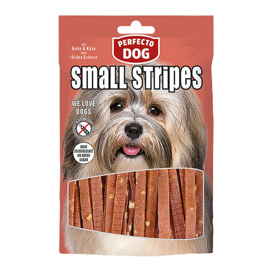 Perfecto Dog Small Stripes mit Huhn und Käse 100 g