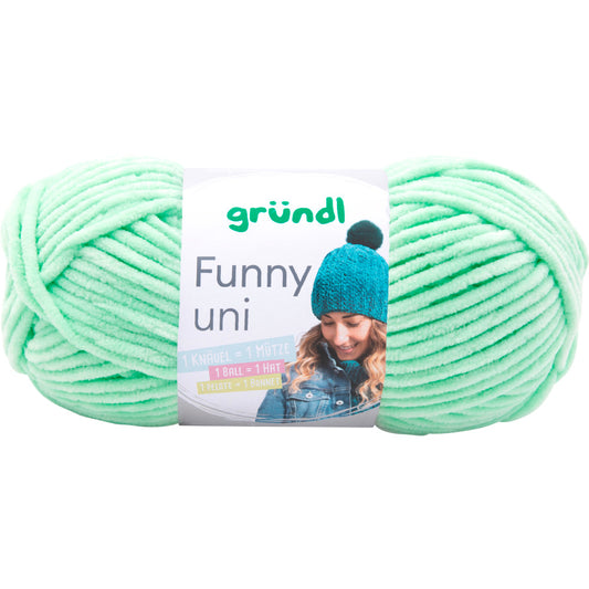 Gründl Funny uni Chenillegarn 100 g pastellgrün