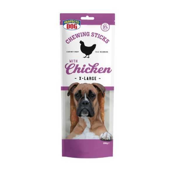 Perfecto Dog Kauknoten mit Hühnerbrustfilet, X-Large, 250 g