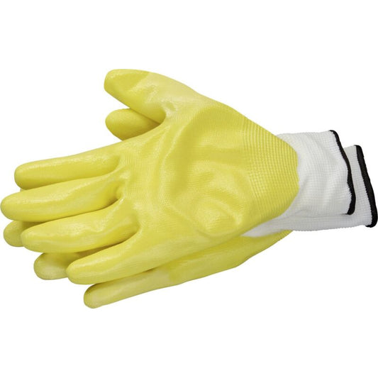 Color Expert PaintGrip Nitril-Arbeitshandschuhe, gelb, Größe 10