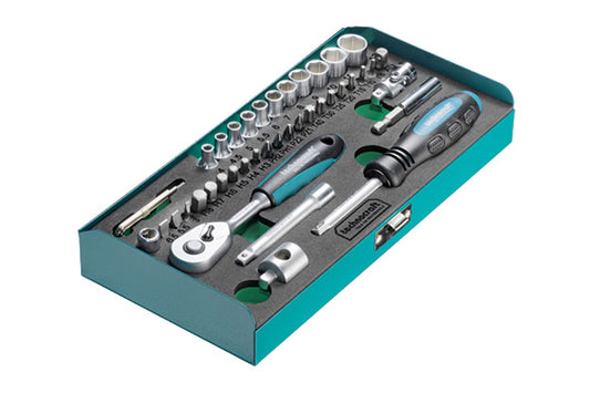 Technocraft Steckschlüssel-Satz 1/4 Zoll, 42-teilig