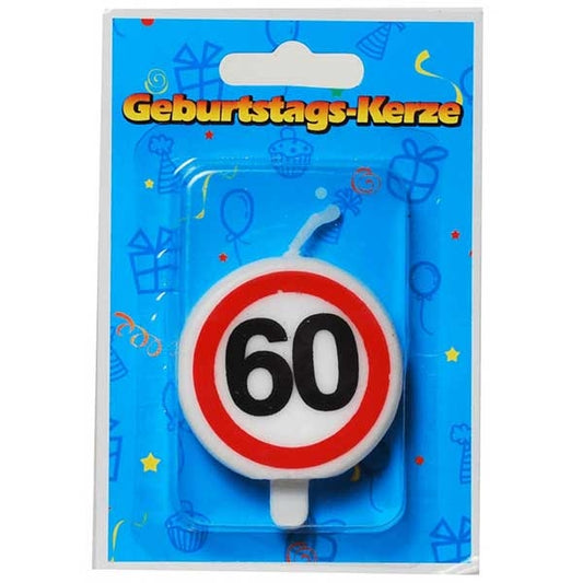 Geburtstagskerze 60 für die Geburtstagstorte