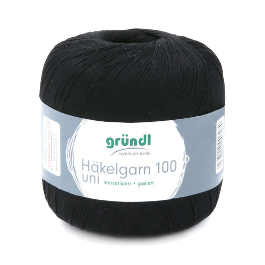Gründl Häkelgarn 100 g schwarz