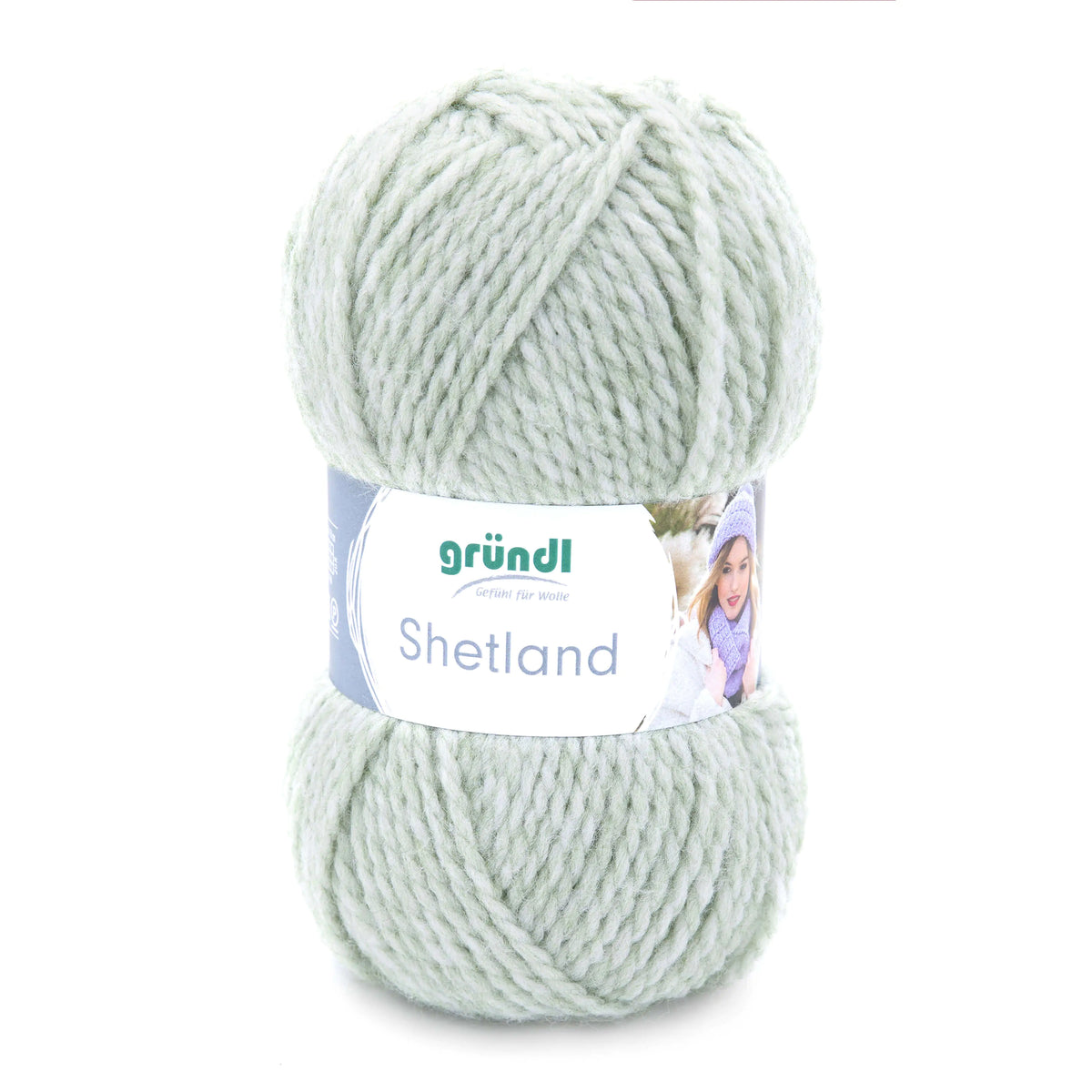 Gründl Shetland Mützen- und Schalwolle 100 g, Farbe 02