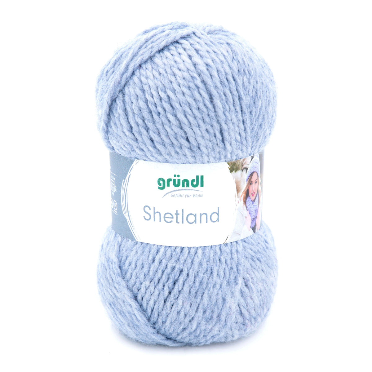 Gründl Wolle Shetland 100 g, jeans melange