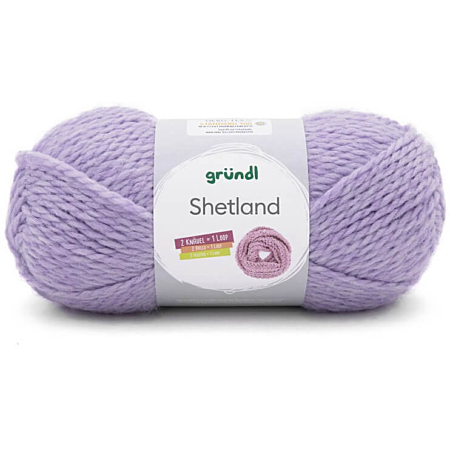 Gründl Shetland Strickgarn, 100 g, Violett, Farbnummer 08