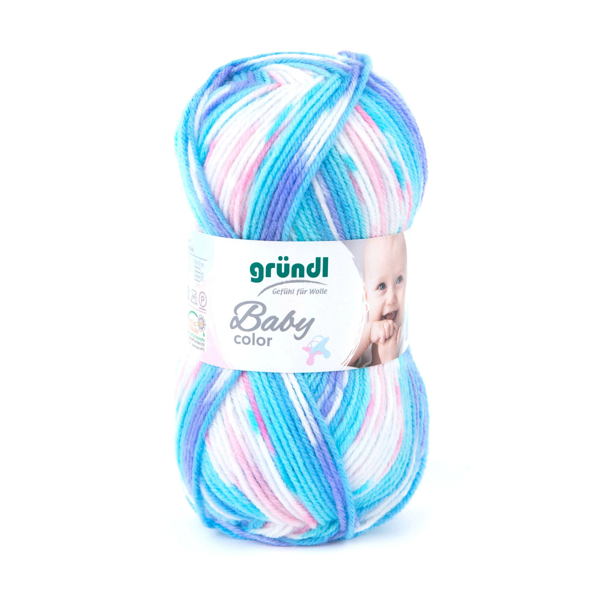 Gründl Baby color 50 g türkis multicolor