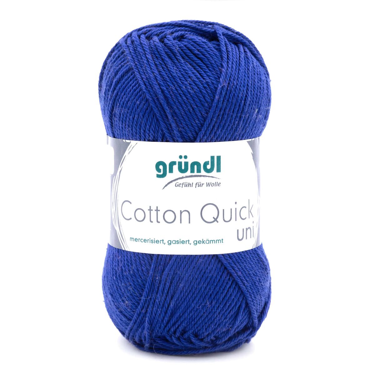 Gründl Cotton Quick uni Baumwollgarn 50 g, marineblau (Farbe 135)