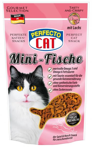 Perfecto Cat Feine Mini-Fische mit Lachs, 50 g