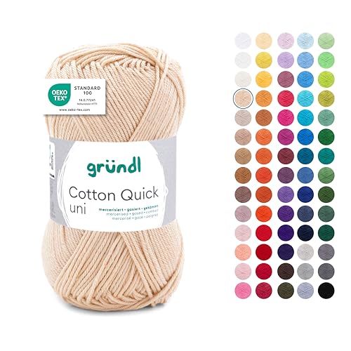 Gründl Baumwollgarn, 50 g, Eierschale