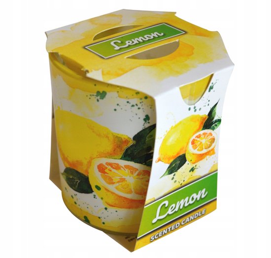 Admit Verona Lemon Zitronen-Duftkerze im Glas 90 g
