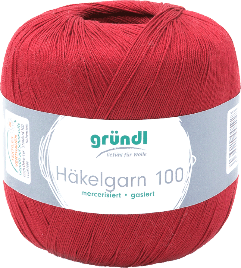 Gründl Häkelgarn 100 g rotbraun