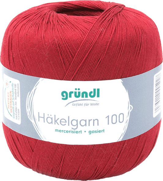 Gründl Häkelgarn 100 g rotbraun