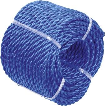 BGS Do it yourself Kunststoff-Seil / Allzweckseil, 4 mm x 20 m, blau