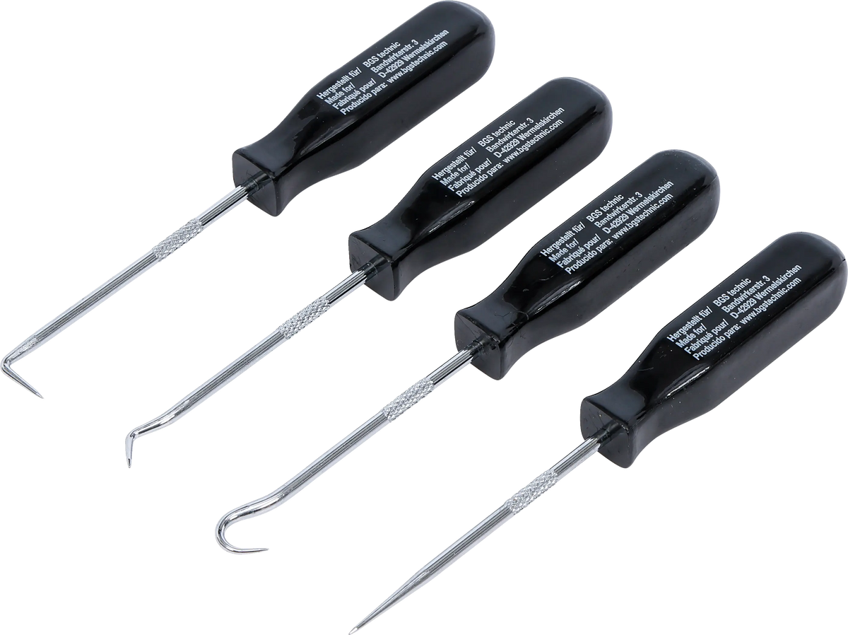 BGS DIY Mini-Haken-Satz, 4-teilig, 135 mm