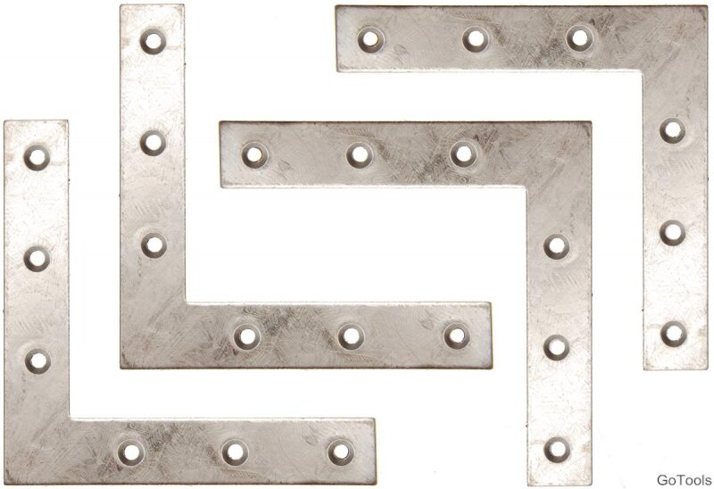 BGS Do it yourself L-Winkel 100 x 100 x 15 mm, 4-tlg.