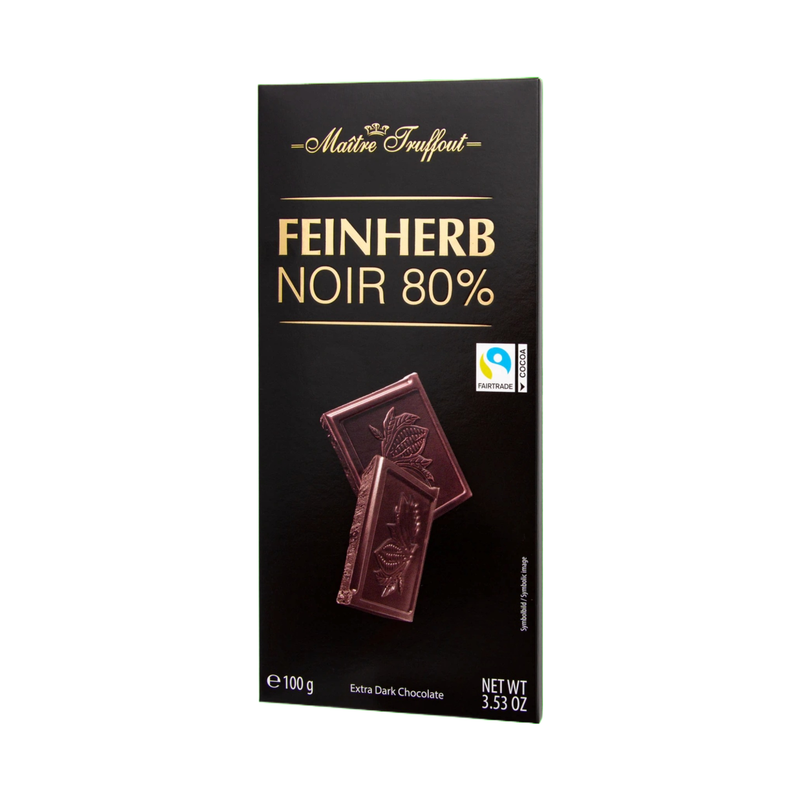 Maître Truffout Premium Extra Bitterschokolade 80 % 100 g