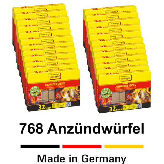proFagus Grill Flamis Sticks, 28 Stück