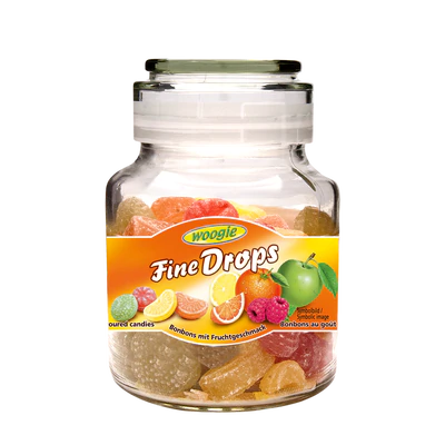 Woogie Bonbons mit Früchtemixgeschmack 300 g im wiederverwendbaren Glas