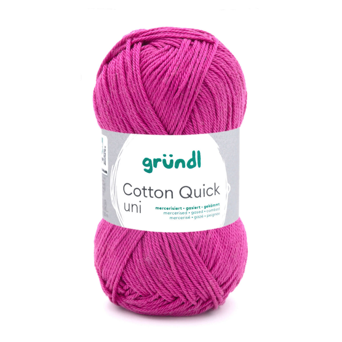 Gründl Cotton Quick Uni Baumwollgarn, 50 g, Orchidee