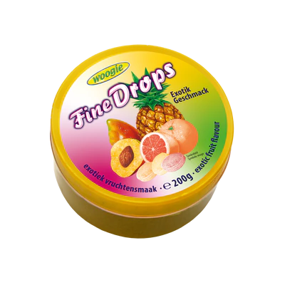 Woogie Fine Drops Bonbons mit Exoticgeschmack 200 g