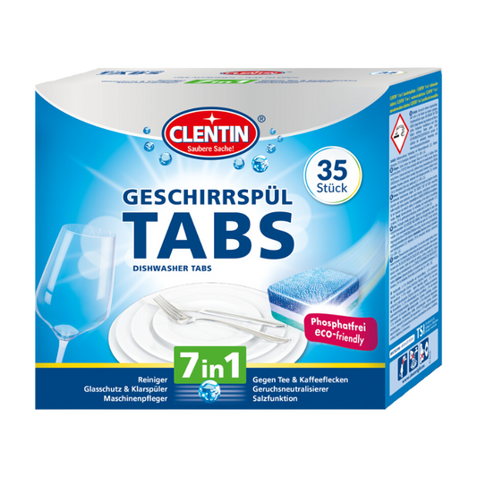 CLENTIN Geschirrspültabs 7-in-1, 35 Stück à 20 g