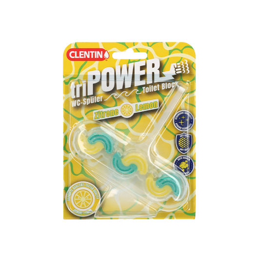 CLENTIN TRI-POWER WC-Duftspüler Zitrone 45 g