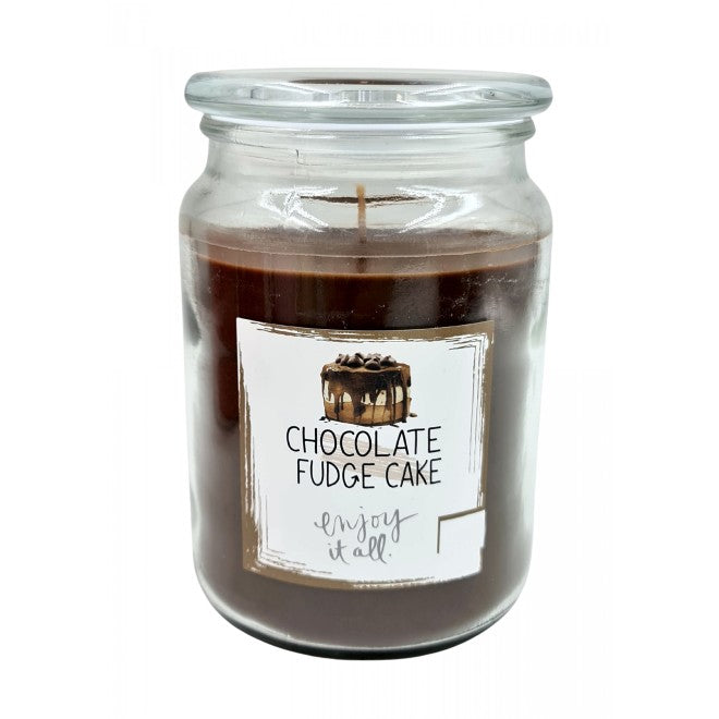 Duftkerze im Glas „Schokoladenkaramellkuchen“, großes Glas, 18 oz