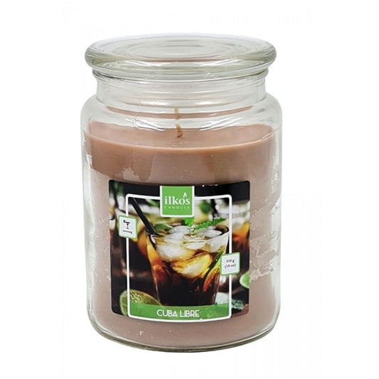 Duftkerze im Glas mit Cuba-Libre-Duft, Großglas 18 oz