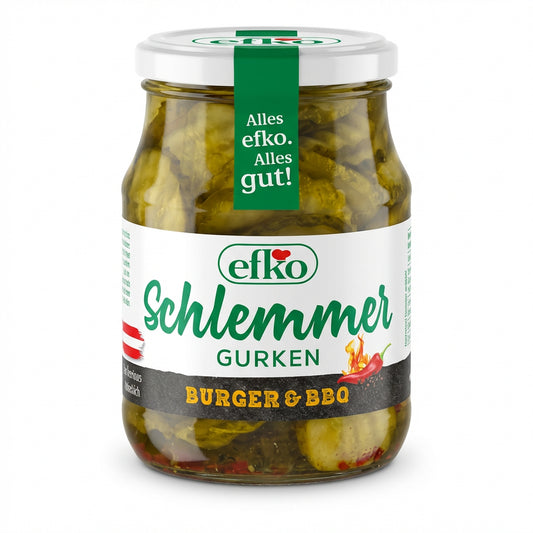 efko Schlemmer Gurken Burger & BBQ 340 g