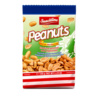 Snackline Erdnüsse geröstet und ungesalzen 150 g